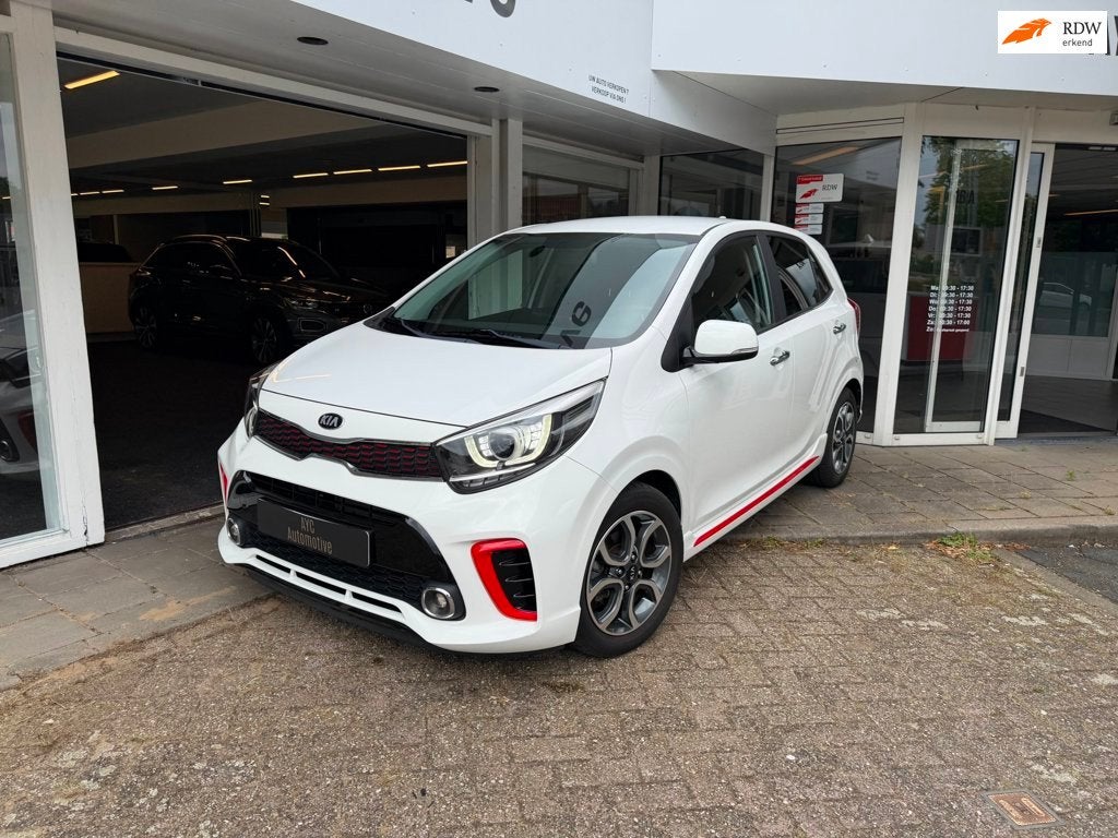 Kia Picanto 1.0 MPi GT-Line Edition, Auto's, Kia, Voorwielaandrijving, Gebruikt, Zwart, Parkeersensor