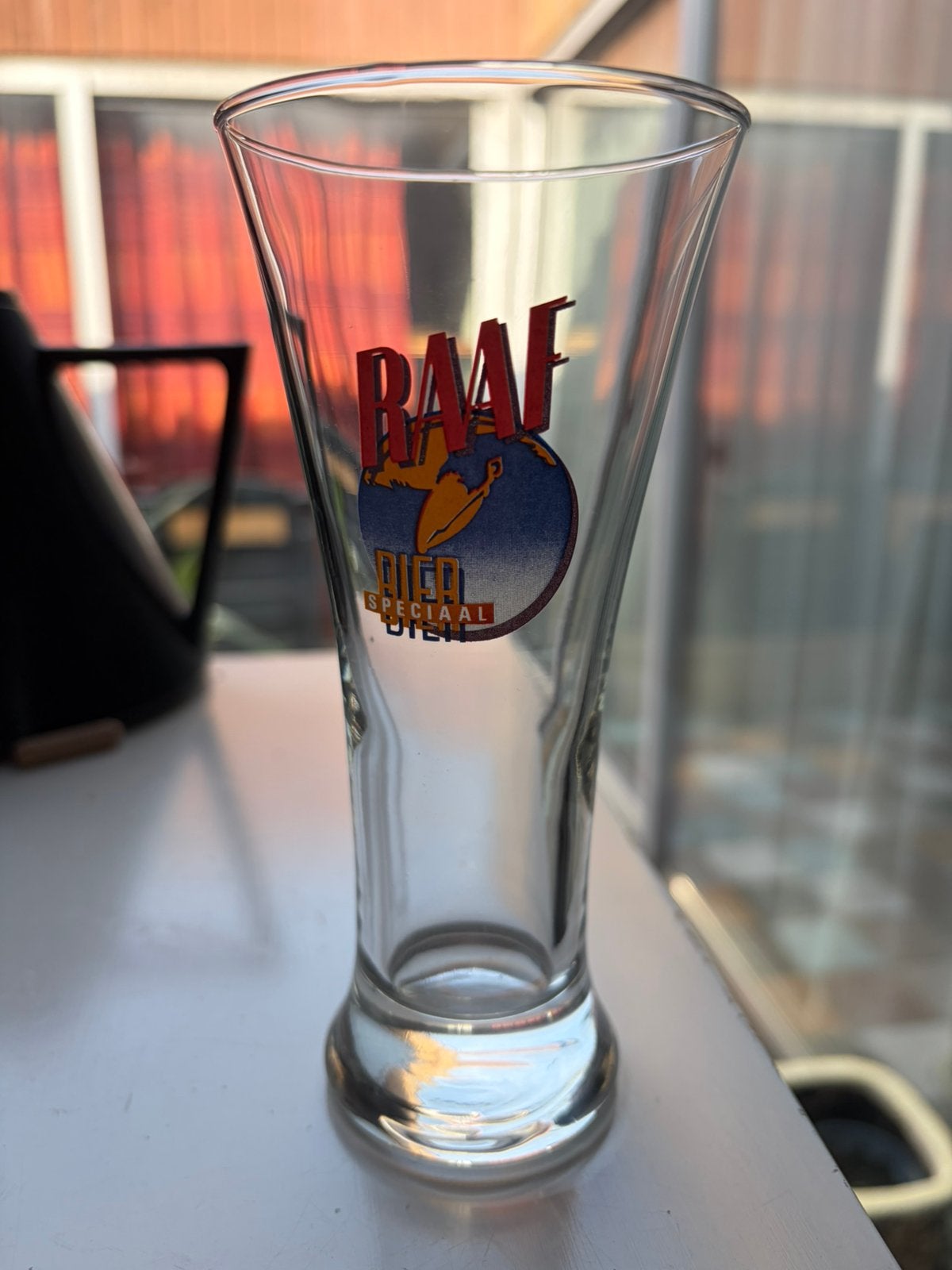Tulpglas DE RAAF (Heumen / Malden), Ophalen, Zo goed als nieuw, Reclamebord, Plaat of Schild, Overige merken
