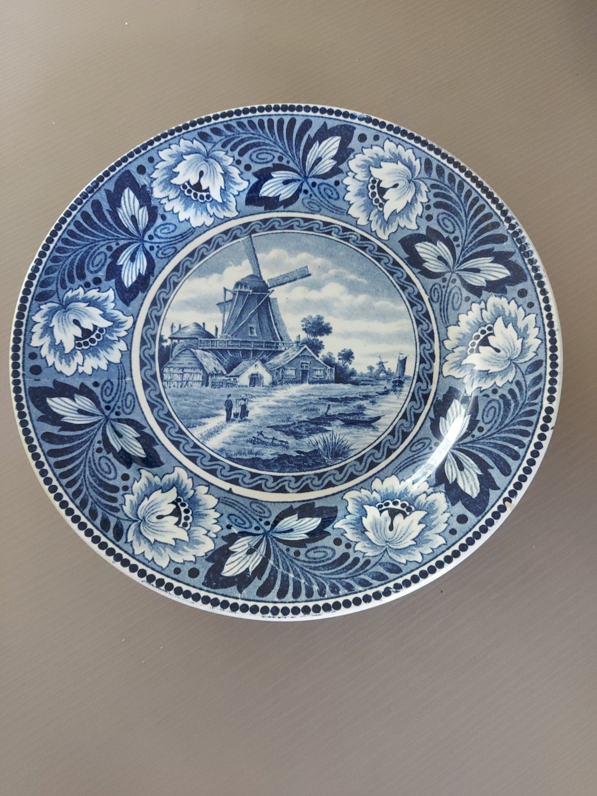 Delfts Blauw wandbord - Societe Ceramique Maastricht, Ophalen of Verzenden