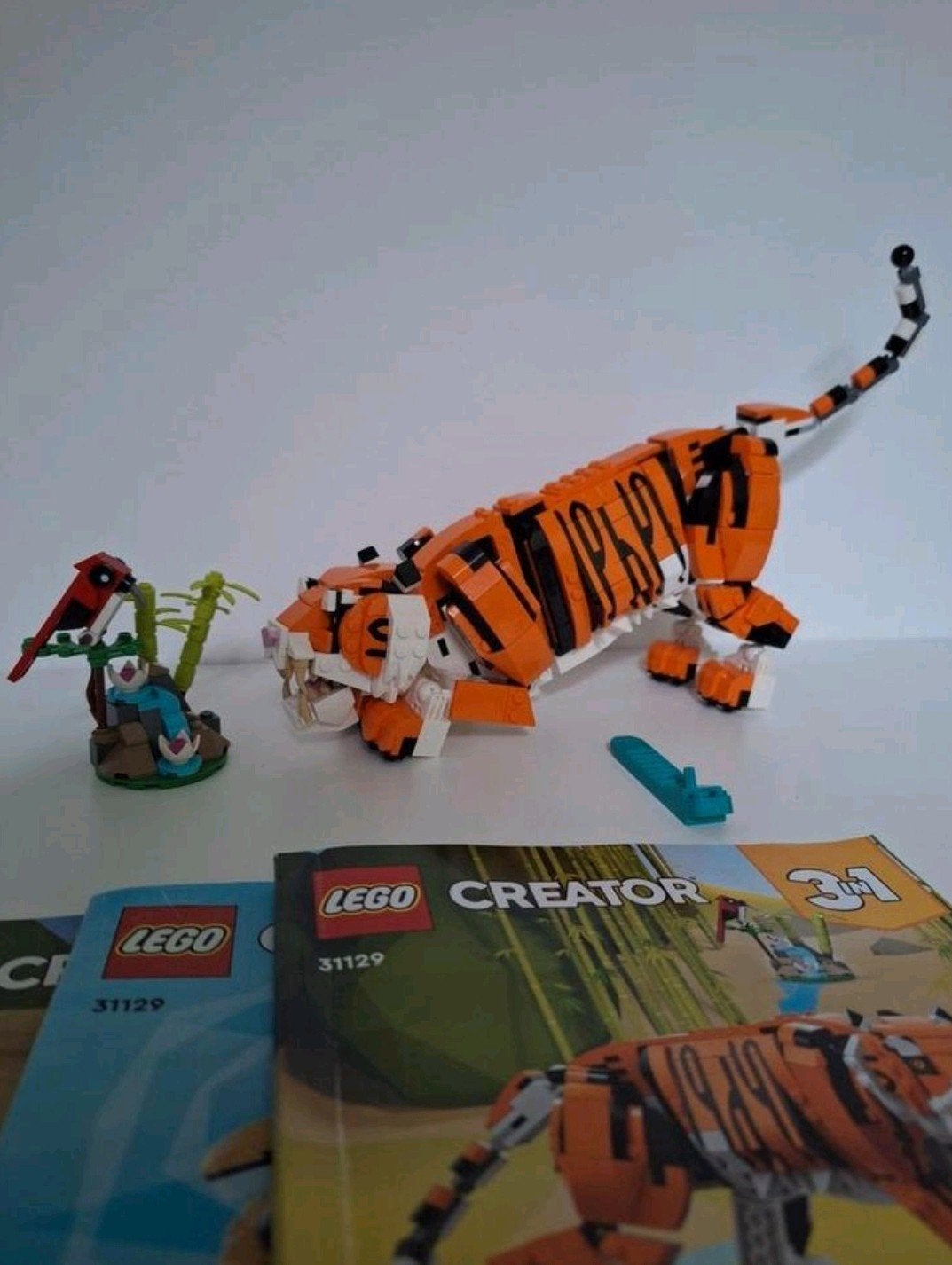 Lego creator 31129 tijger compleet met boekjes, Lego, Compleet, Ophalen of Verzenden, Zo goed als nieuw