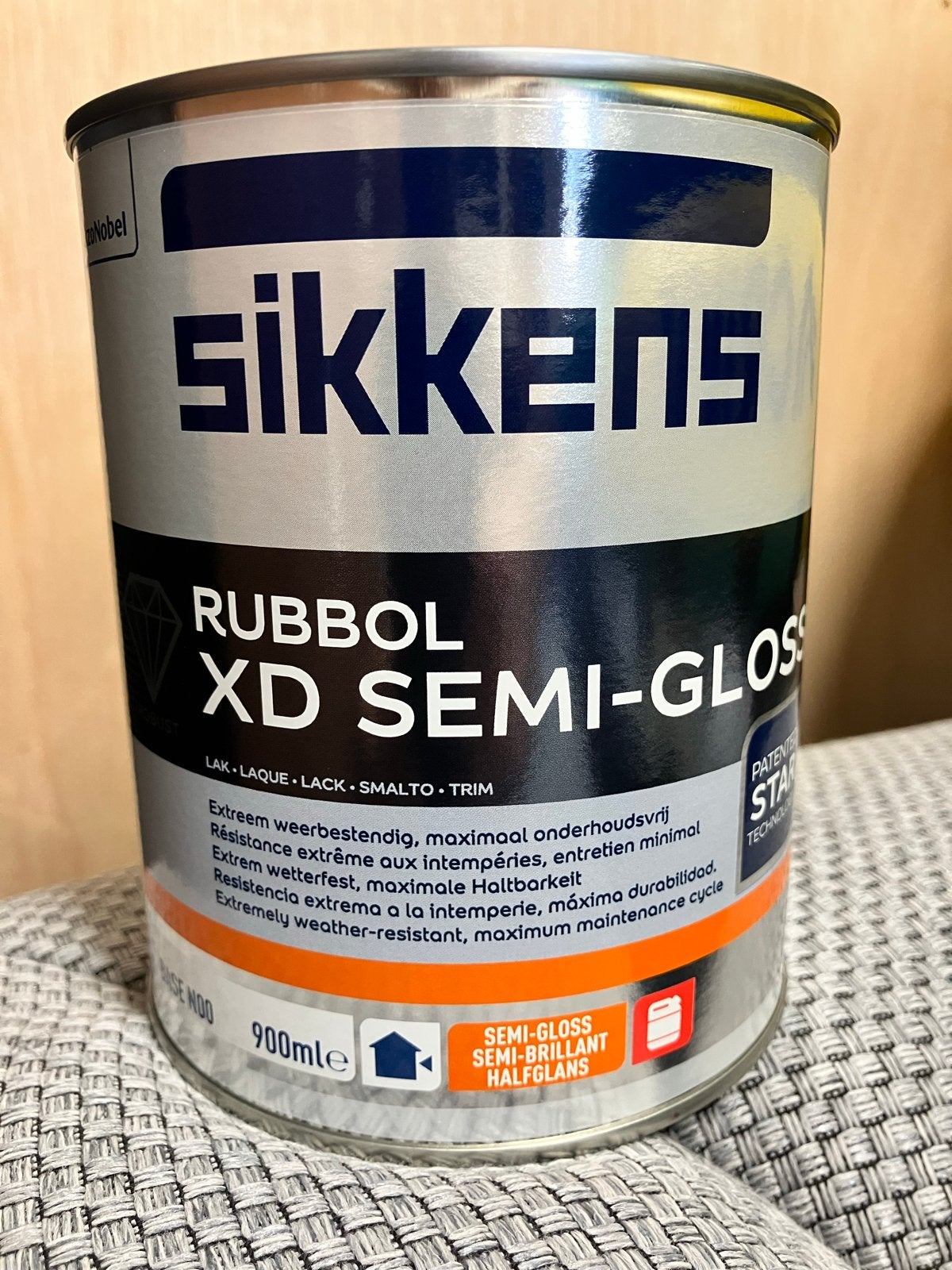 Sikkens Rubbol XD Semi-Gloss Lakverf - 1 Liter, Overige kleuren, Nieuw, Ophalen of Verzenden, Lak
