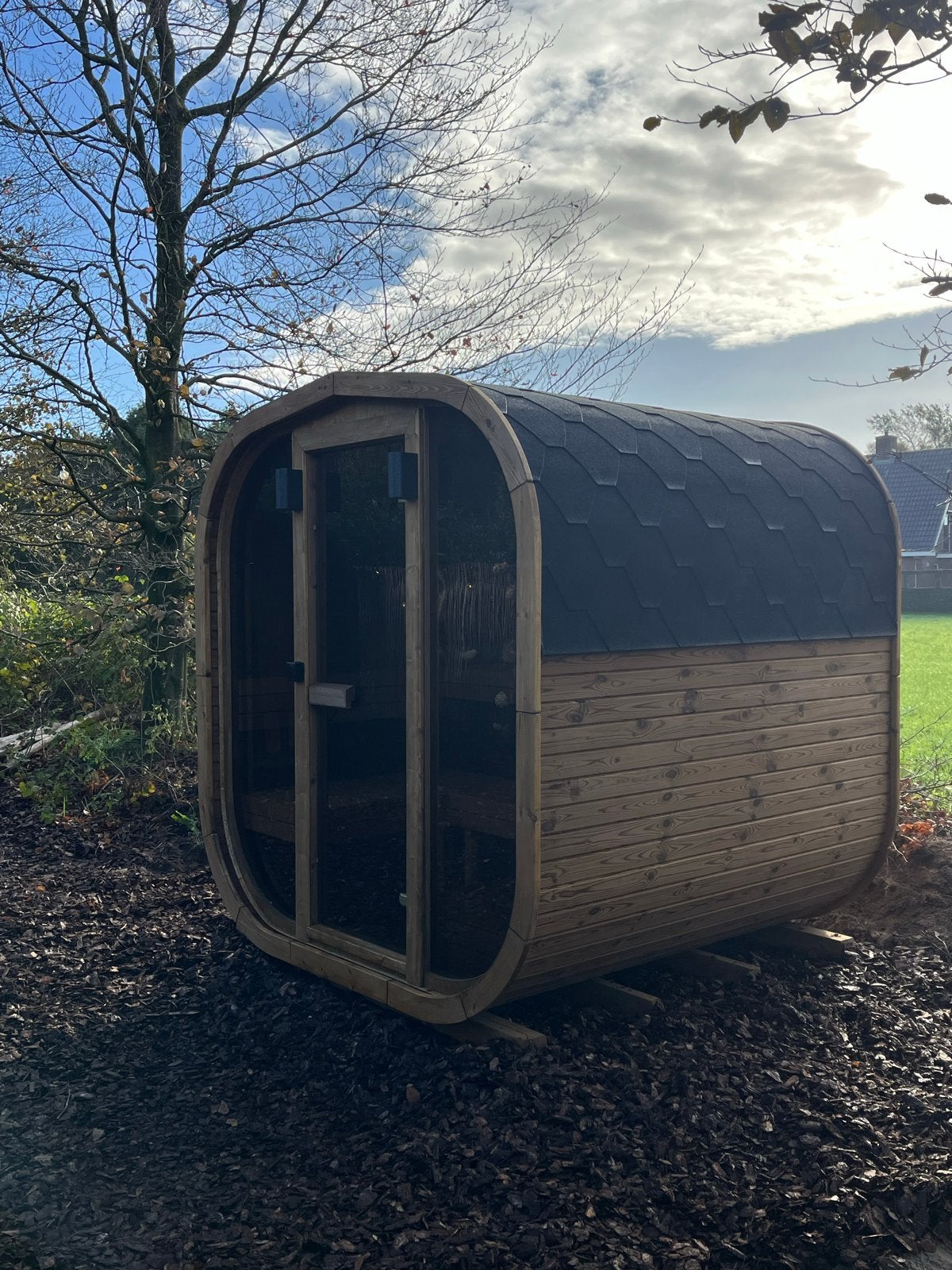 Nieuwe Cube Sauna - Complete Sauna Ervaring, Ophalen of Verzenden, Nieuw, Fins of Traditioneel, Complete sauna