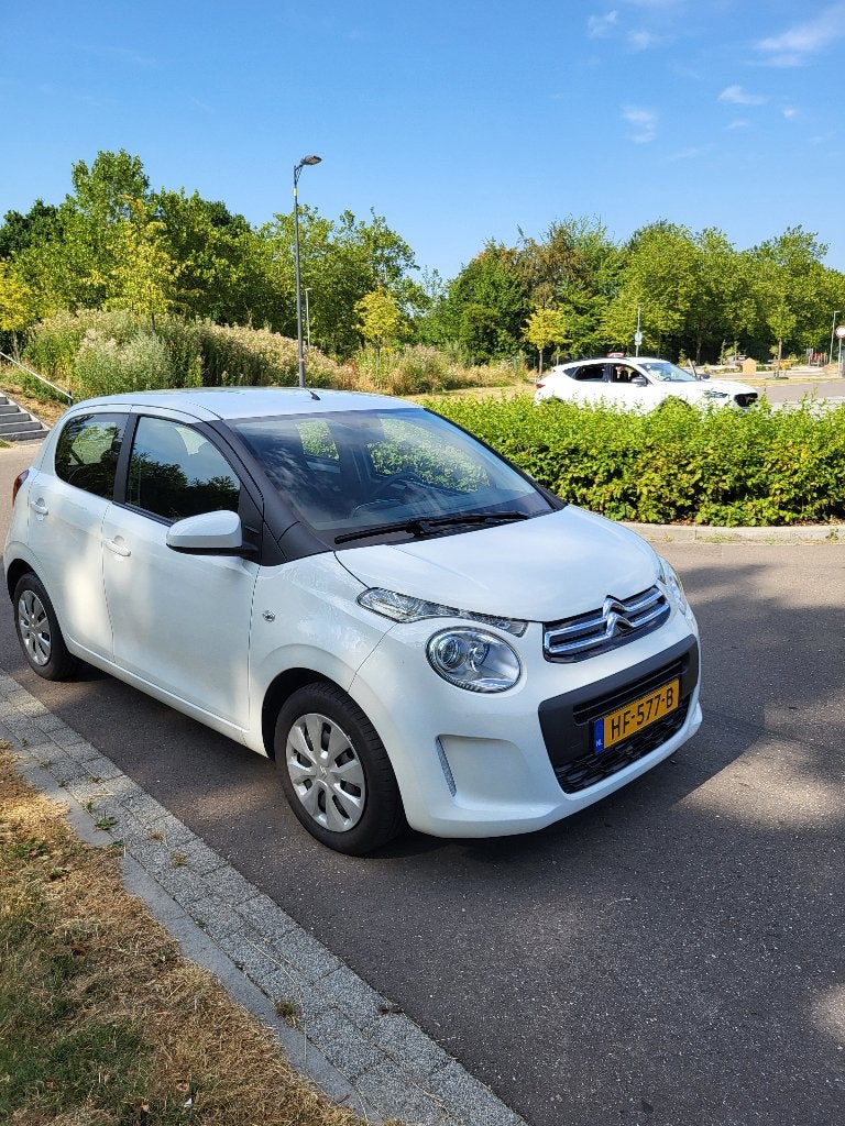 Citroën C1 1.0 VTi Feel 68PK S&S 5D 2015 Wit, Ned. auto., Voorwielaandrijving, Stof, Zwart, 4 stoelen