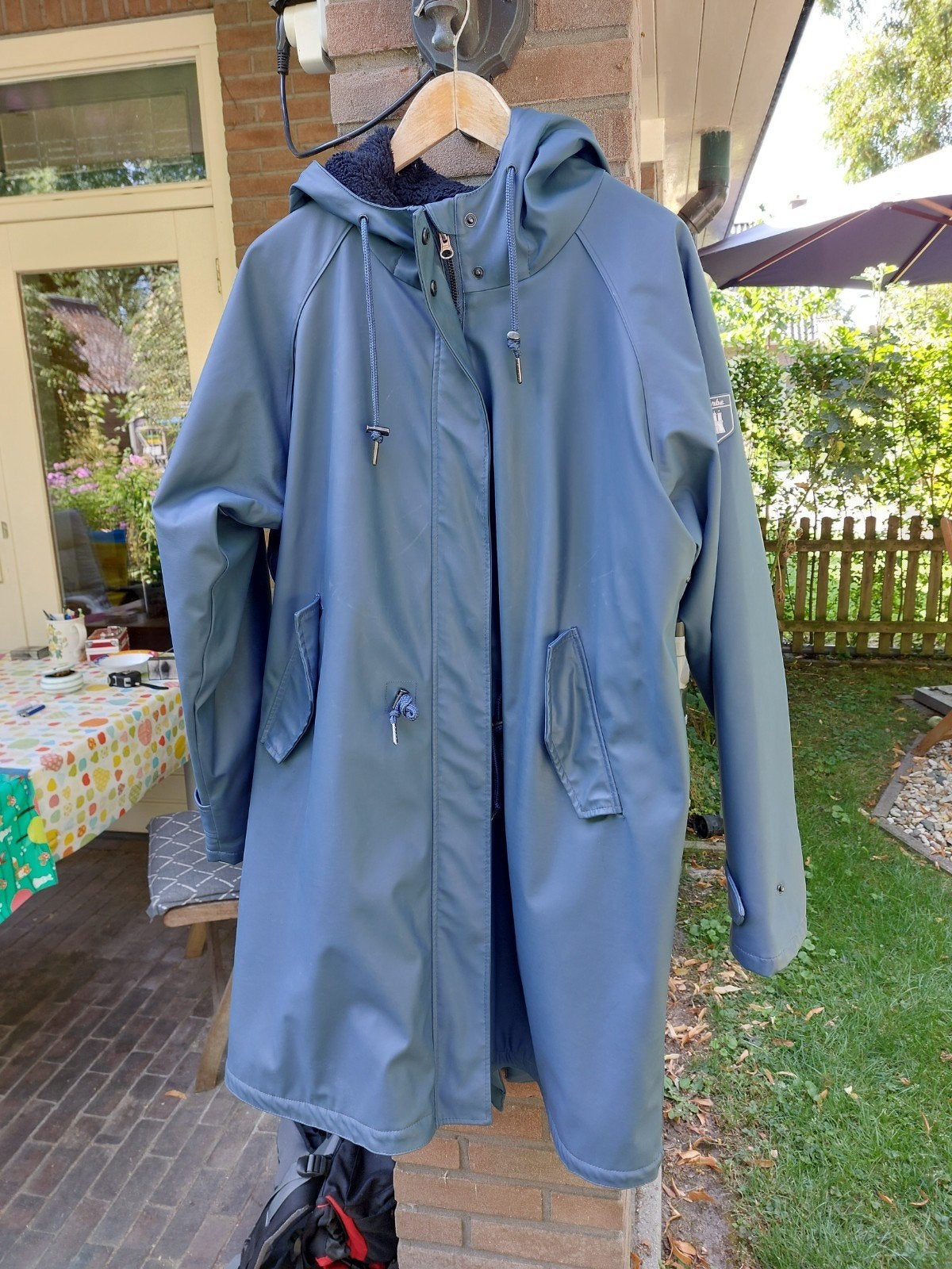 warme winterregenjas Derbe valt als 48/50, Kleding | Dames, Grote Maten, Derbe, Verzenden, Blauw, Jas of Mantel