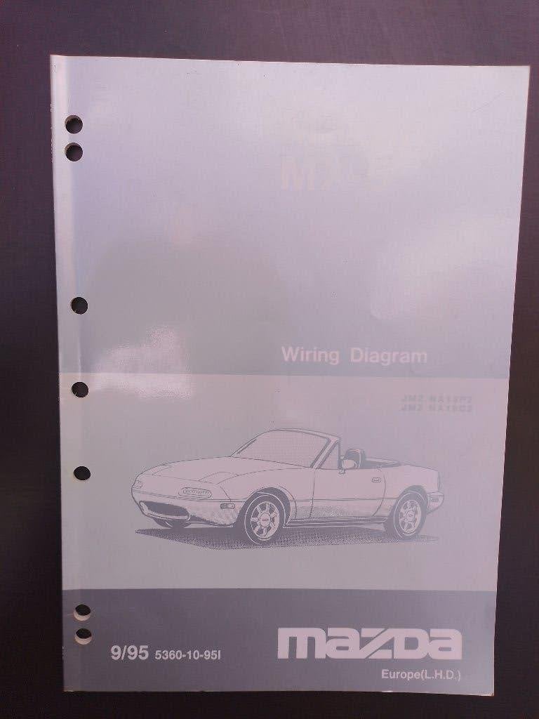 Mazda MX5 1994  / 95  dealer werkplaatsboeken stroomschema's, Boeken, Verzenden, Gelezen, Mazda