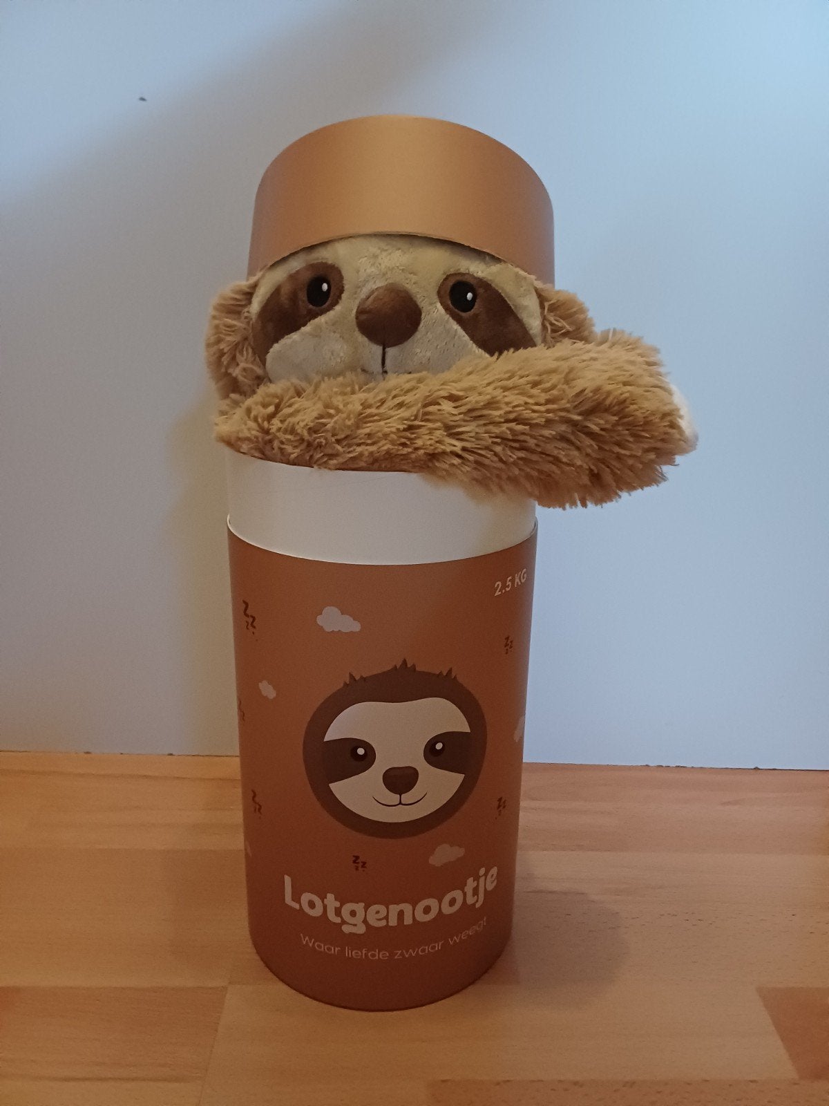 Nieuwe Lotgenootje Luiaard Knuffel - 2.5 KG Zwaarteknuffel, Met doos, Overige merken, Overige karakters, Overige typen
