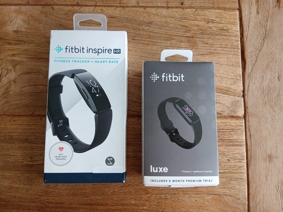 Fitbit Inspire HR & Luxe Fitness Trackers, Zwart, Ophalen of Verzenden, Zo goed als nieuw, Fitbit