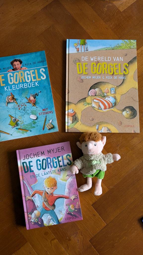 De Gorgels boekenpakket + knuffel, Ophalen of Verzenden, Zo goed als nieuw, Jochem Myjer, Rick de Haas, Fictie algemeen