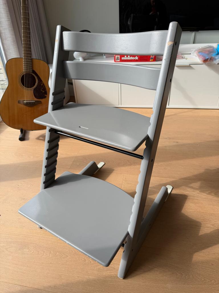 Stokke Tripp Trapp Storm Grey, Ophalen, Gebruikt, Meegroeistoel