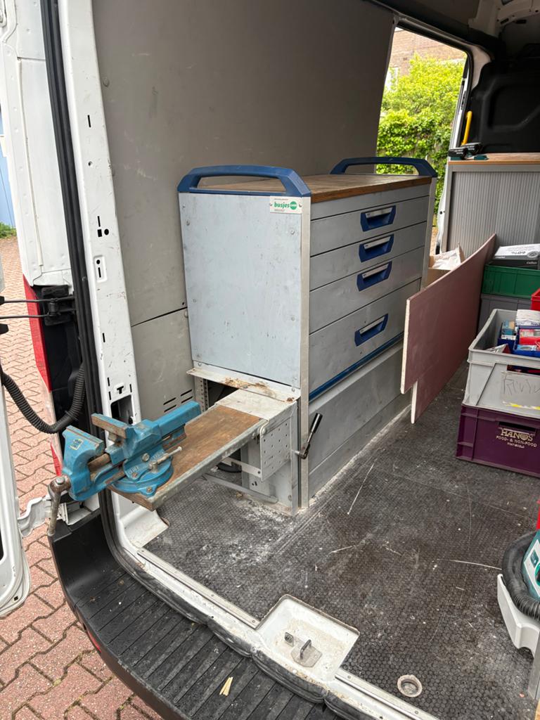 Sortimo bedrijfswageninrichting, Ophalen, Gebruikt