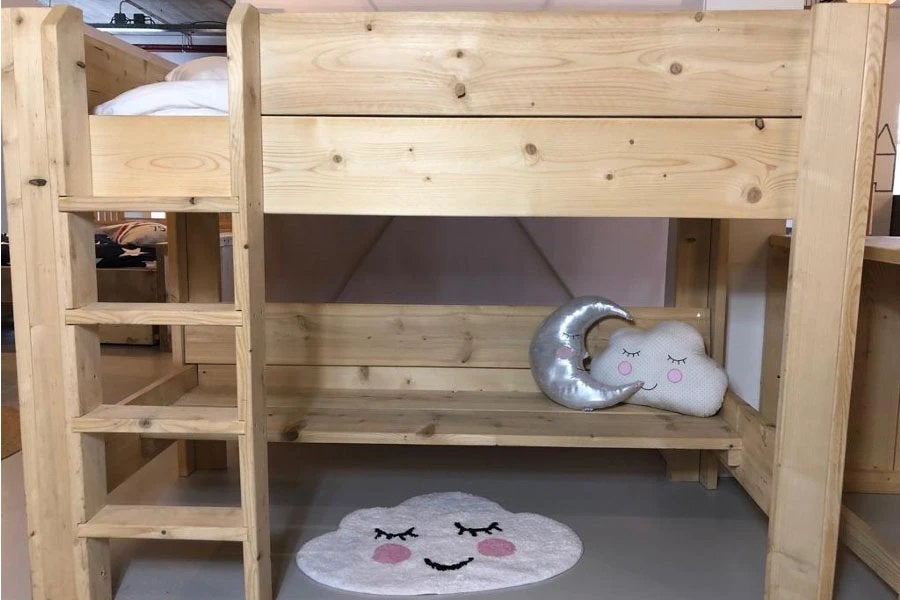 Rockwood Peuter halfhoogslaper incl matras, Huis en Inrichting, Slaapkamer | Stapelbedden en Hoogslapers, Ophalen, Gebruikt, Eenpersoons