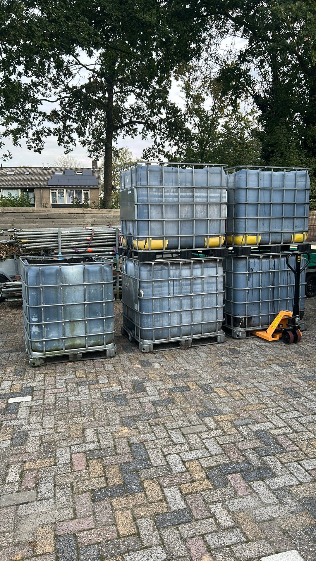 5 stuks lege Ibc containers, Doe-het-zelf en Verbouw, Ophalen, Gebruikt, 100 cm of meer, 60 cm of meer