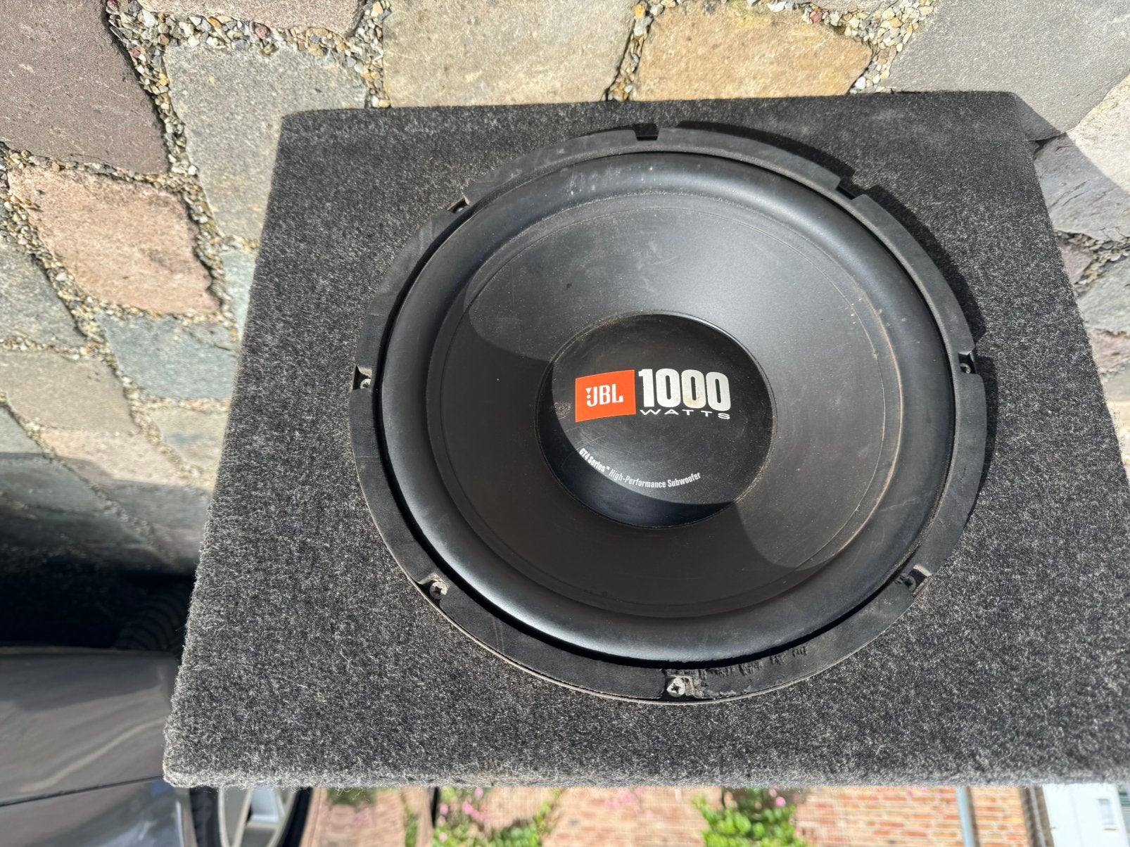 Supwoofer met versterker 1000watt, Ophalen of Verzenden, Zo goed als nieuw