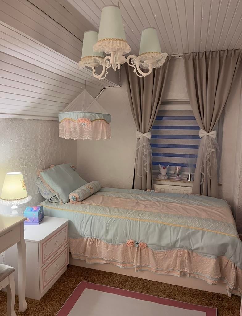 5-delige Romantische Prinsessen Kamer Set, Ophalen, Eenpersoons, Overige typen, Zo goed als nieuw