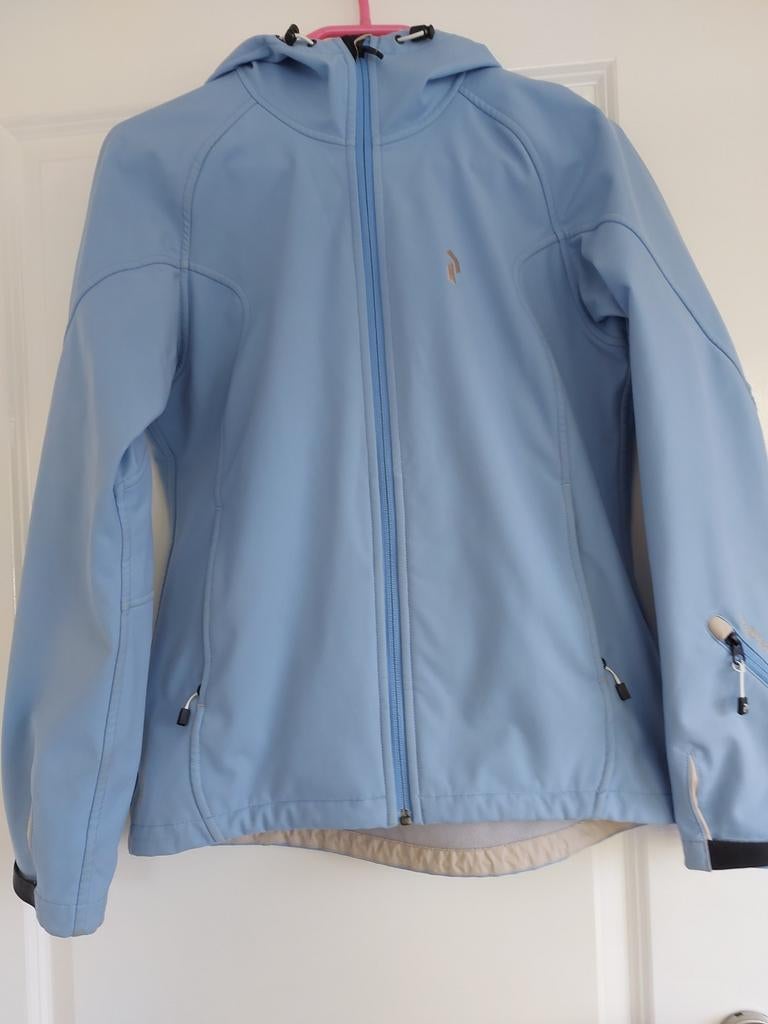 Peak Performance Softshell Jas Maat M - Lichtblauw, Kleding | Dames, Jassen | Winter, Maat 38/40 (M), Blauw, Peak Performance