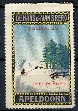 1900 Recamelabel Haas van Brero Apeldoorn (VK-33), Verzamelen, Ophalen, Gebruikt, Overige typen