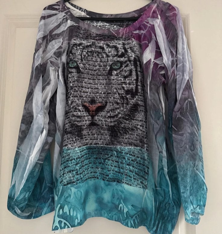 Blouse dames, Ophalen of Verzenden, Zo goed als nieuw, Maat 42/44 (L)