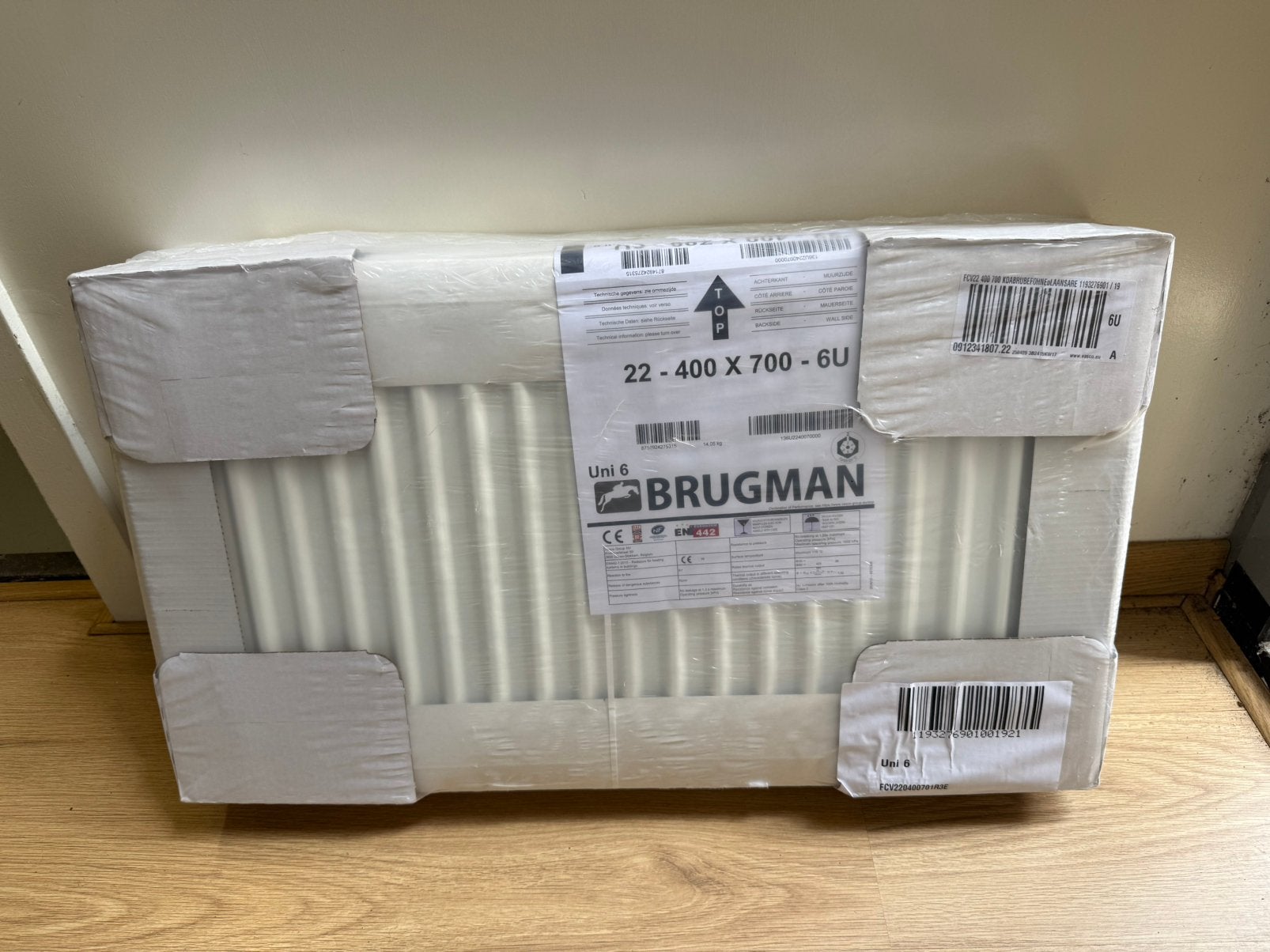 Nieuwe Brugman radiator type 22 – 700 x 400 mm, 30 tot 80 cm, Radiator, Nieuw, Ophalen of Verzenden