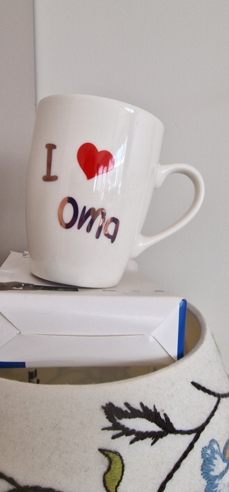 Mok 'I love Oma' van Xenos, Ophalen of Verzenden, Steen/keramiek, Wit, Overige merken