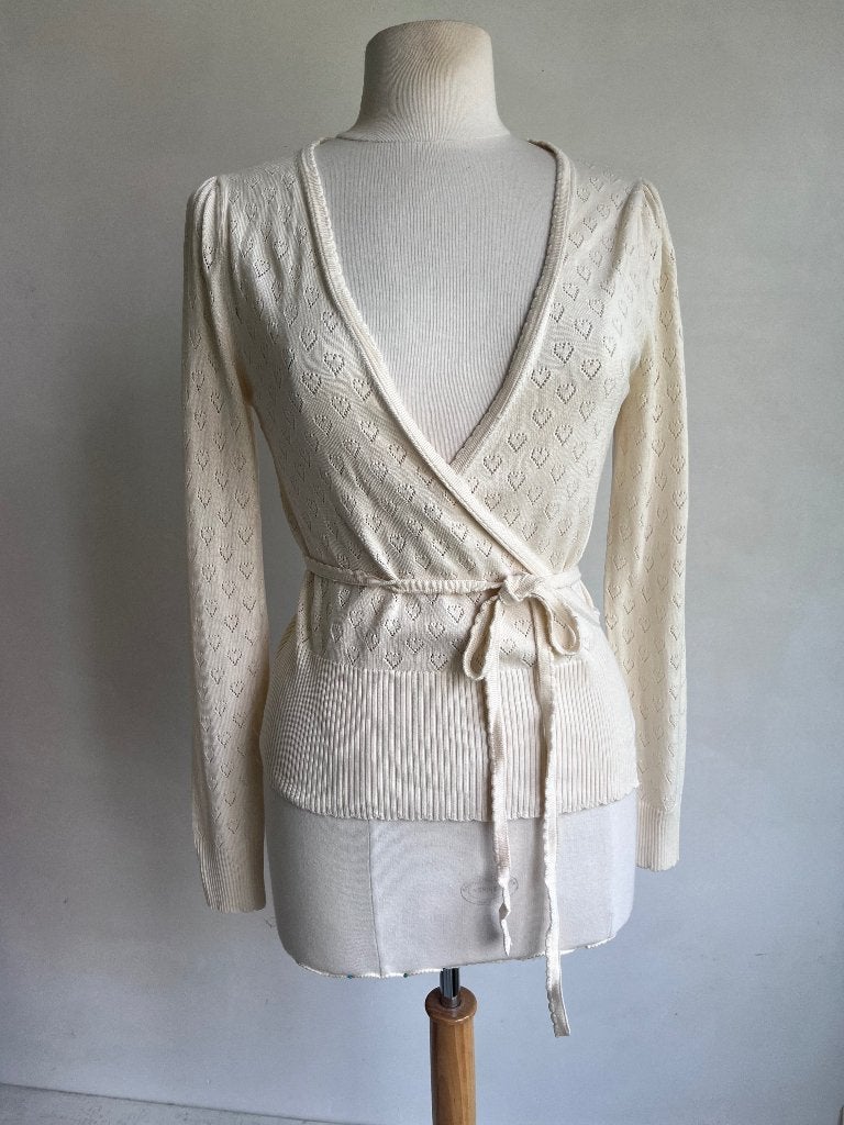 king louie wikkelvestje maat m beige, Kleding | Dames, Truien en Vesten, Maat 38/40 (M), Verzenden, Beige, Zo goed als nieuw