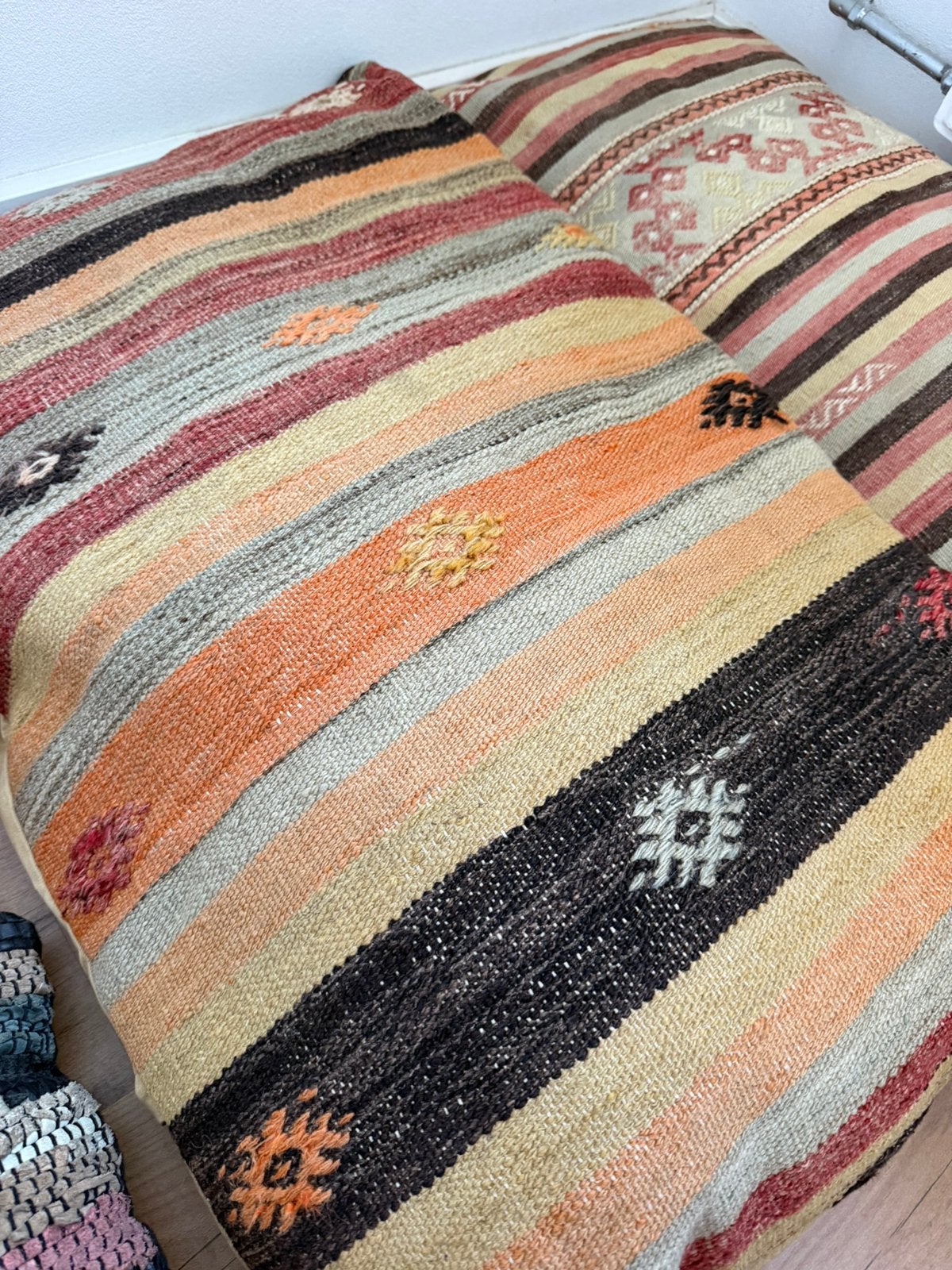 Sier kussens wol, turks kilim, Overige merken, Meerkleurig, Afneembare hoes, Vierkant