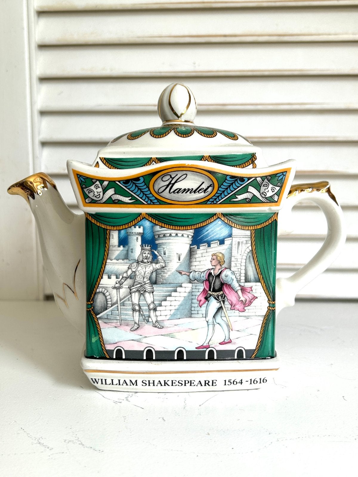 Vintage Engelse Sadler Hamlet theepot porselein, Ophalen