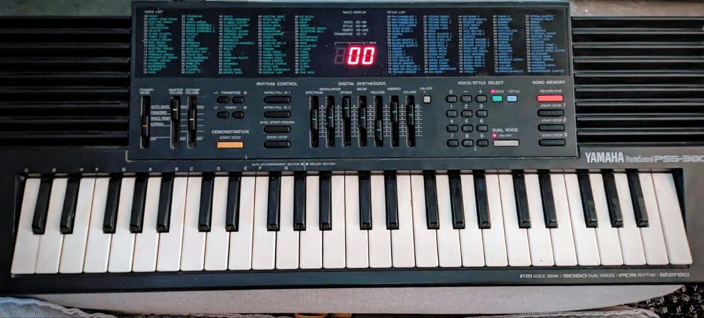 Yamaha PSS-380 FM Synthesizer Keyboard, Verzenden, Gebruikt, 49 toetsen, Yamaha