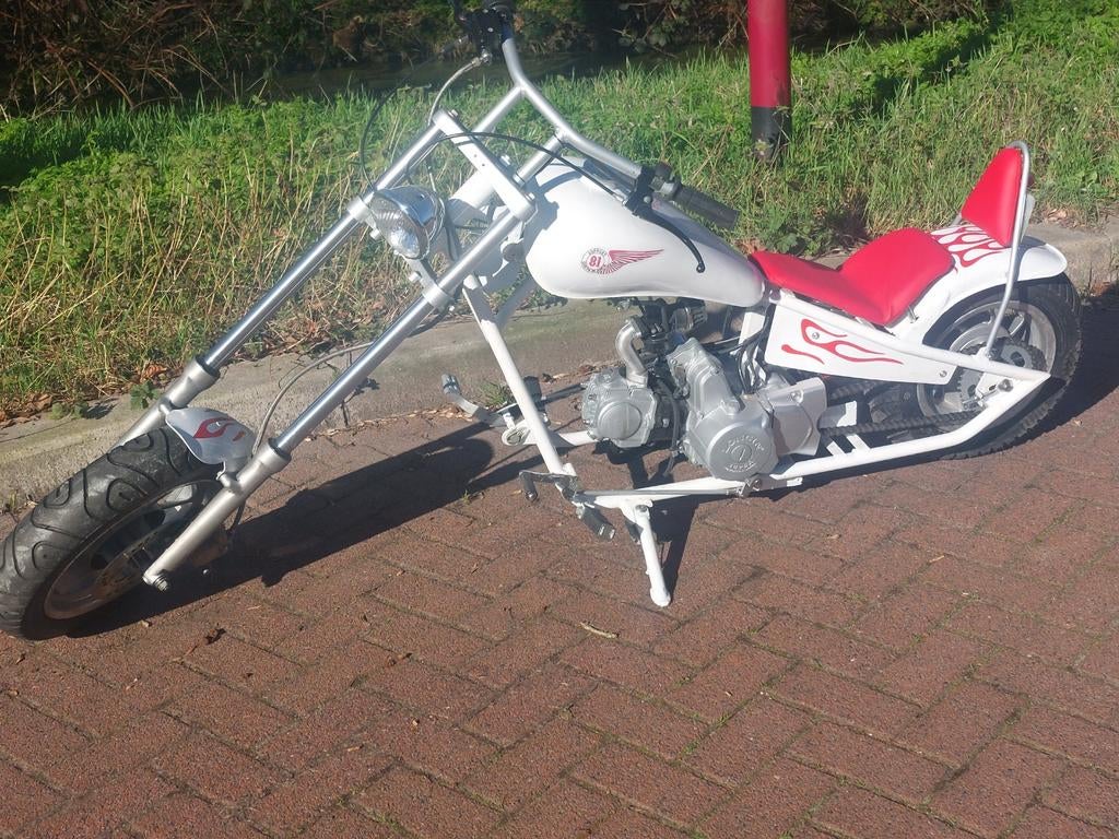 2 Mini Choppers 50cc - 110 cc  custom building 800 per stuk, Ophalen, Gebruikt, Schijfrem, Custom Build