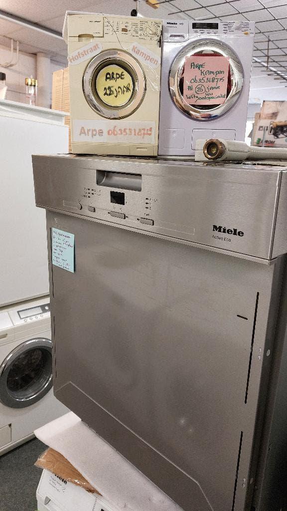 RVS  Miele halfgeintergr inbouw vaatwasser vanaf 349 ARPE, Ophalen, Minder dan 85 cm, Minder dan 10 liter, Zo goed als nieuw