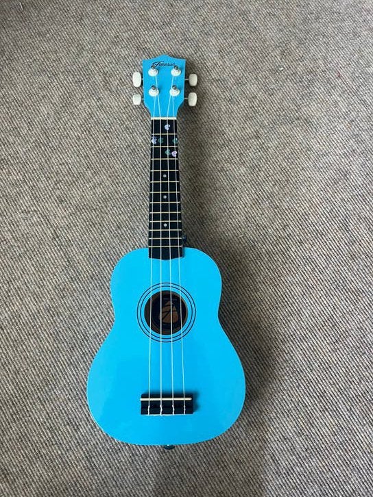 Ukelele blauw finesse, Ophalen of Verzenden, Zo goed als nieuw, Overige instrumenten