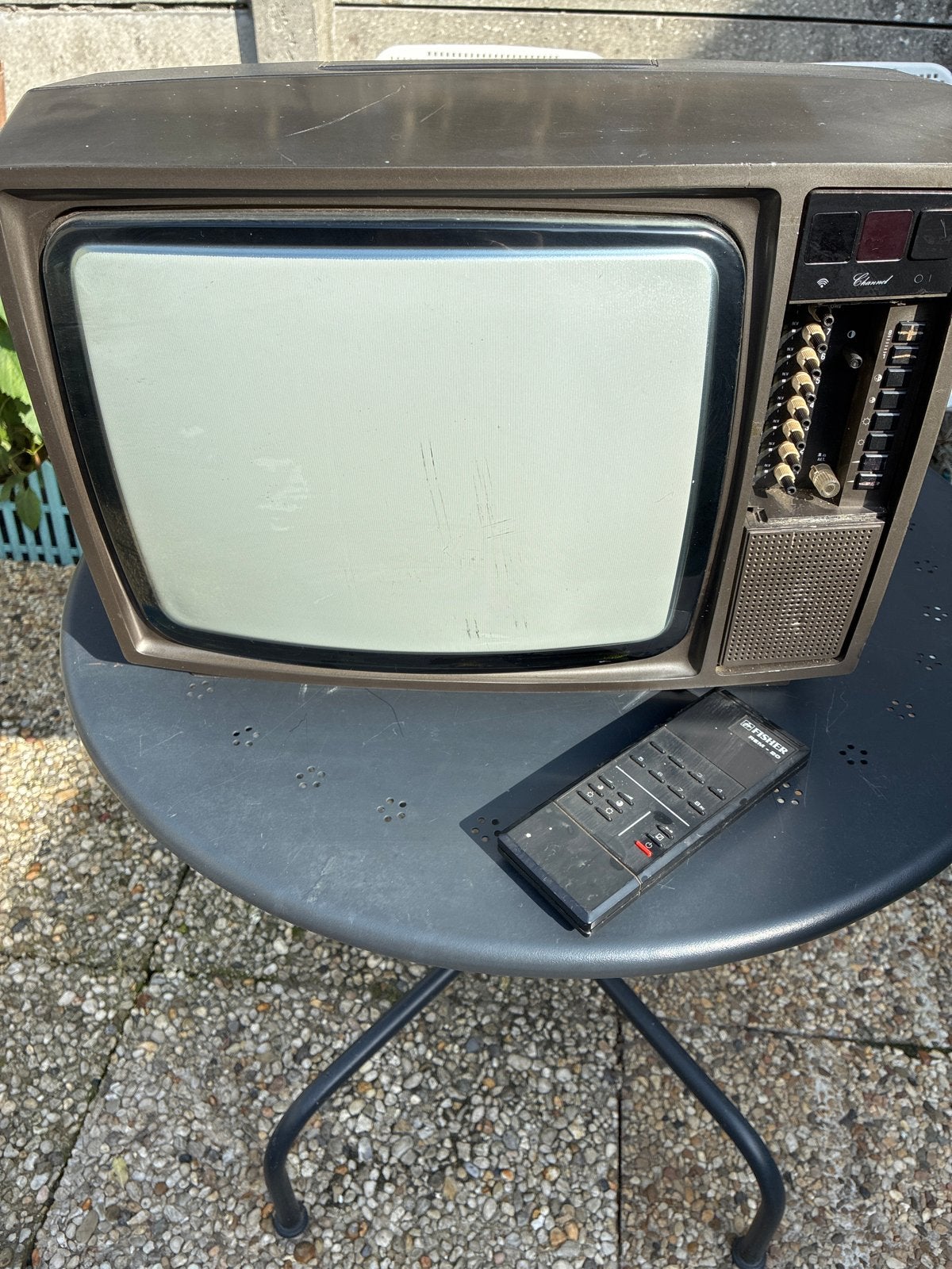 Vintage Fisher draagbare TV - Niet werkend, Audio, Tv en Foto, Ophalen of Verzenden, Niet werkend, Minder dan 40 cm, Overige merken