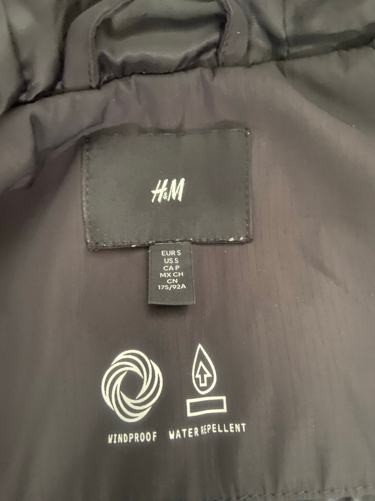 Donkerblauwe jas - Maat S - H&M, Ophalen of Verzenden, Zo goed als nieuw, Maat 46 (S) of kleiner, Blauw