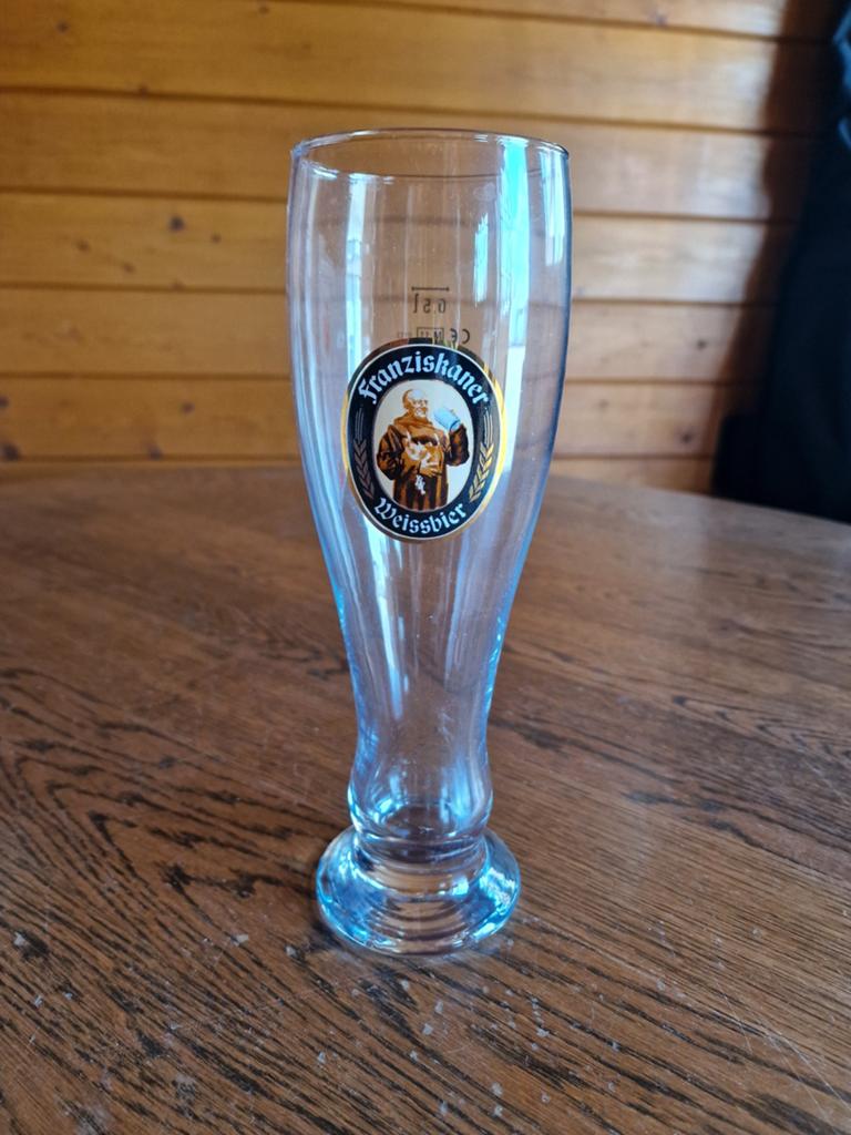 6x Franziskaner Weissbier glas - Nieuw in doos, Ophalen, Nieuw, Overige merken, Glas