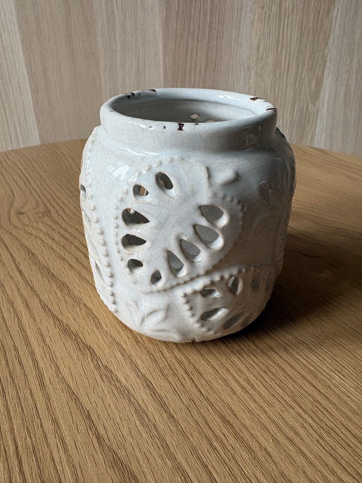 Riverdale waxinelichthouder - wit, 10/11 x 7 cm, Riverdale, Gebruikt, Wit, Waxinelichthouder