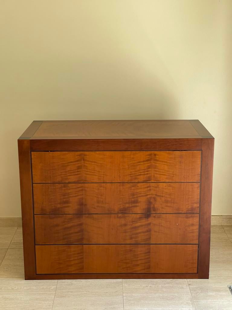 Houten Dressoir met Verborgen TV, Huis en Inrichting, Kasten | Televisiemeubels, Ophalen, Gebruikt, 100 tot 150 cm, Minder dan 100 cm