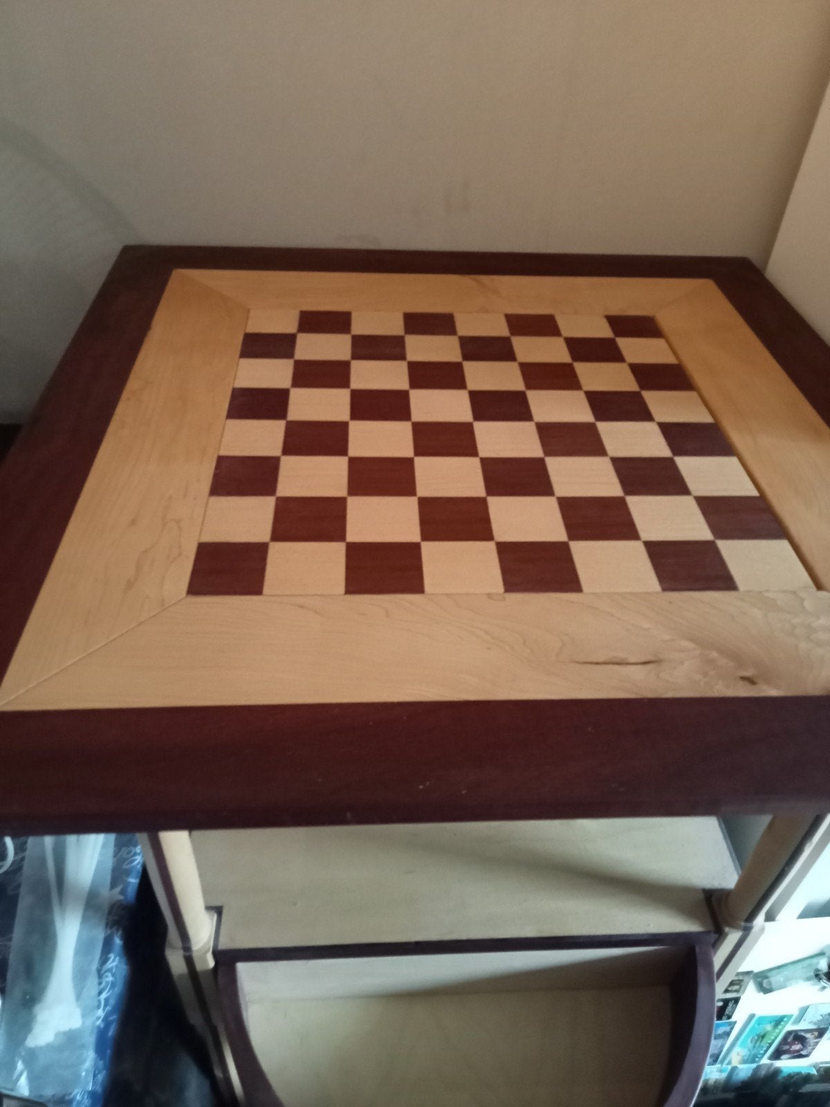 Schaaktafel op stahoogte - Handgemaakt, Ophalen of Verzenden