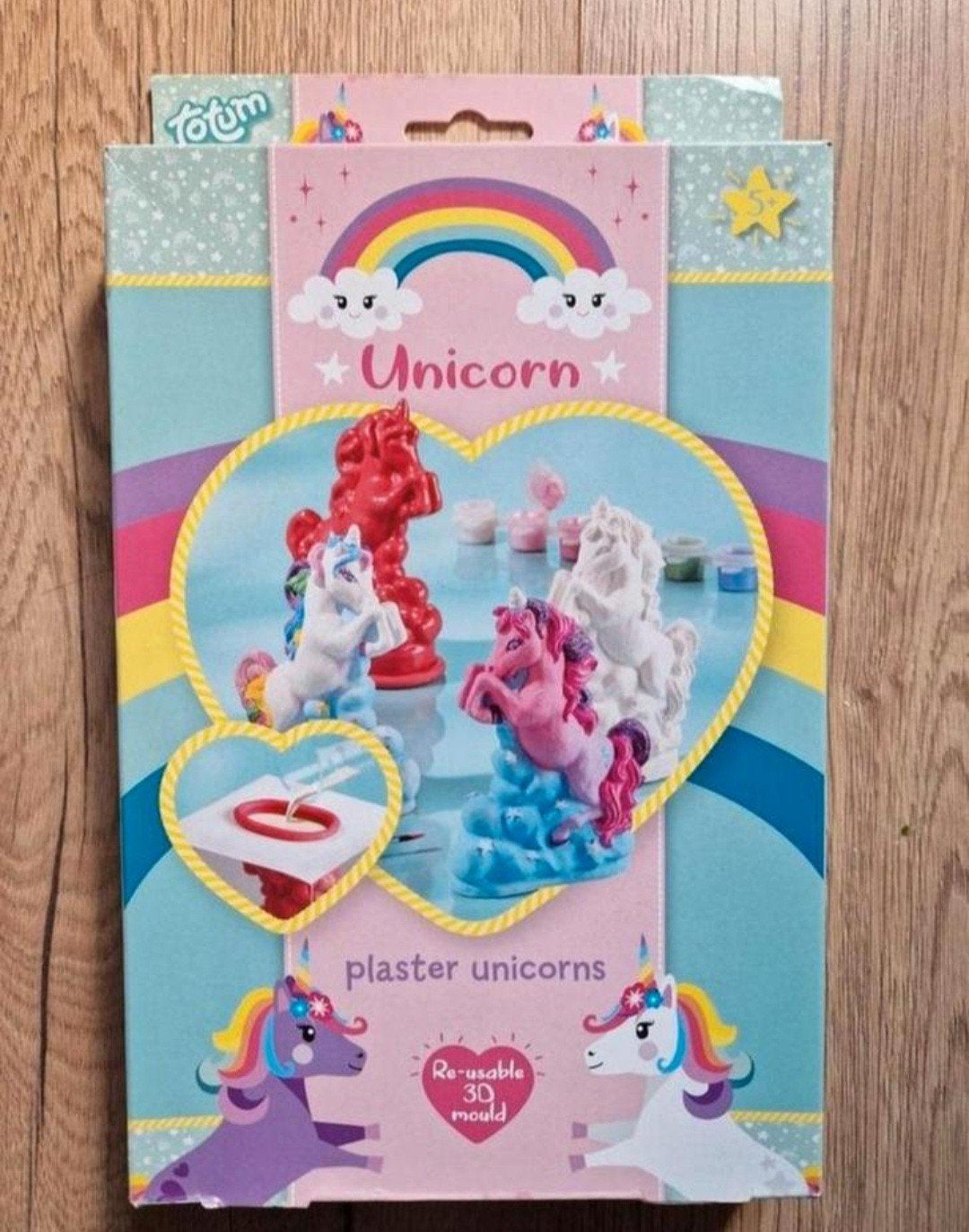 Totum unicorn gipsmallen, Ophalen of Verzenden, Nieuw, Educatief, Knutselmateriaal