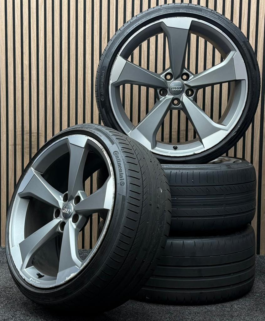 Originele 20 inch Audi Sport A5 S5 8W 5x112 ET34 Continental, Auto-onderdelen, Banden en Velgen, Ophalen, Banden en Velgen, .