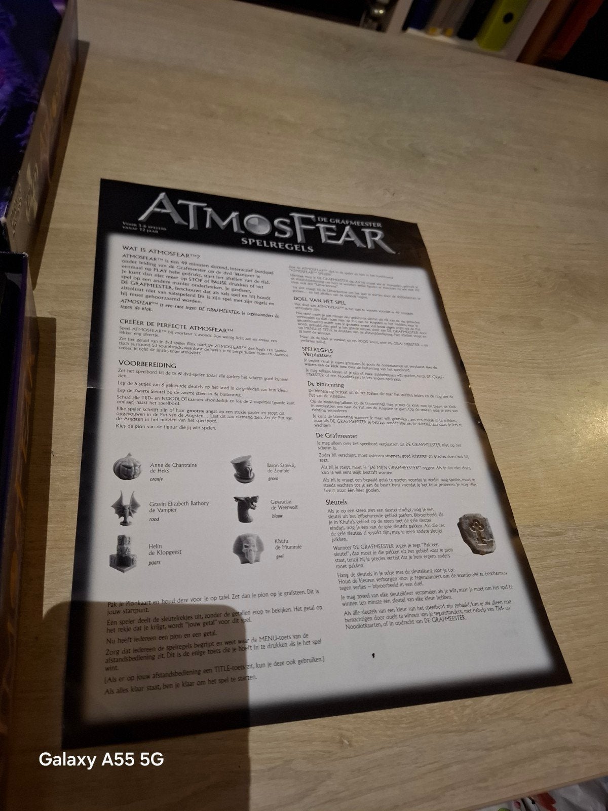 Atmosfear: Het DVD Bordspel - Snel en Superspannend!, Parker, Gebruikt, Onbekend, Ophalen of Verzenden