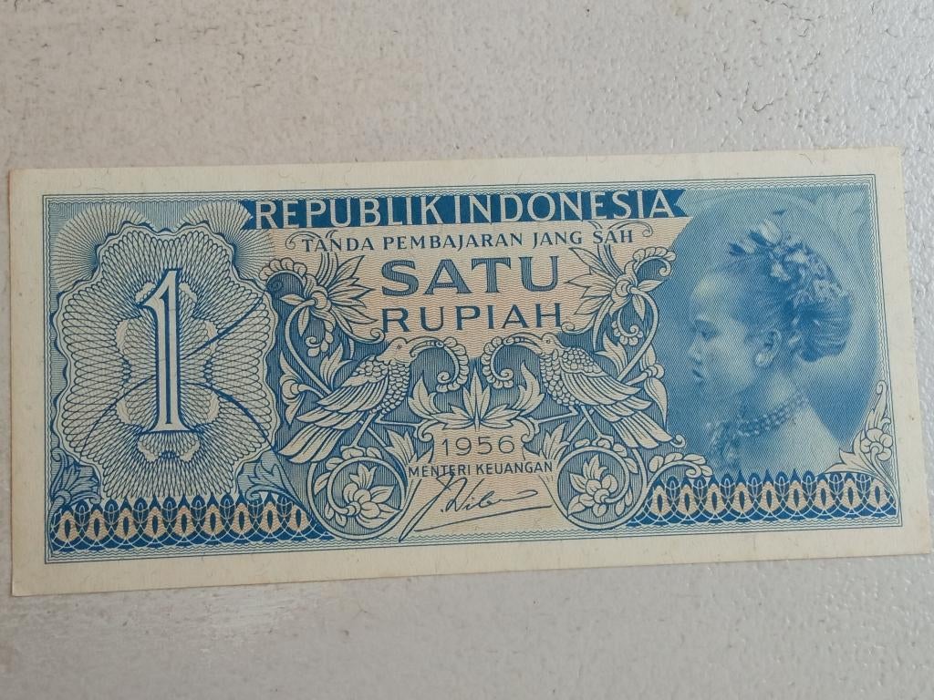 Indonesië 1 rupiah 1956., Ophalen of Verzenden, Zuidoost-Azië, Los biljet