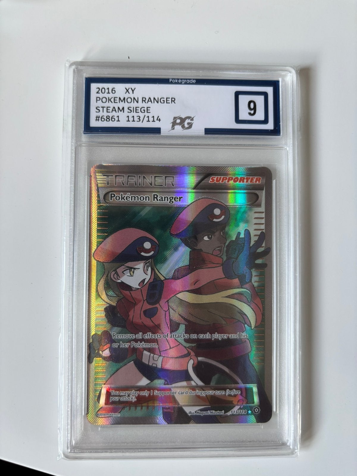 Pokemon ranger 113/114 steam siege xy pg 9, Ophalen of Verzenden, Zo goed als nieuw