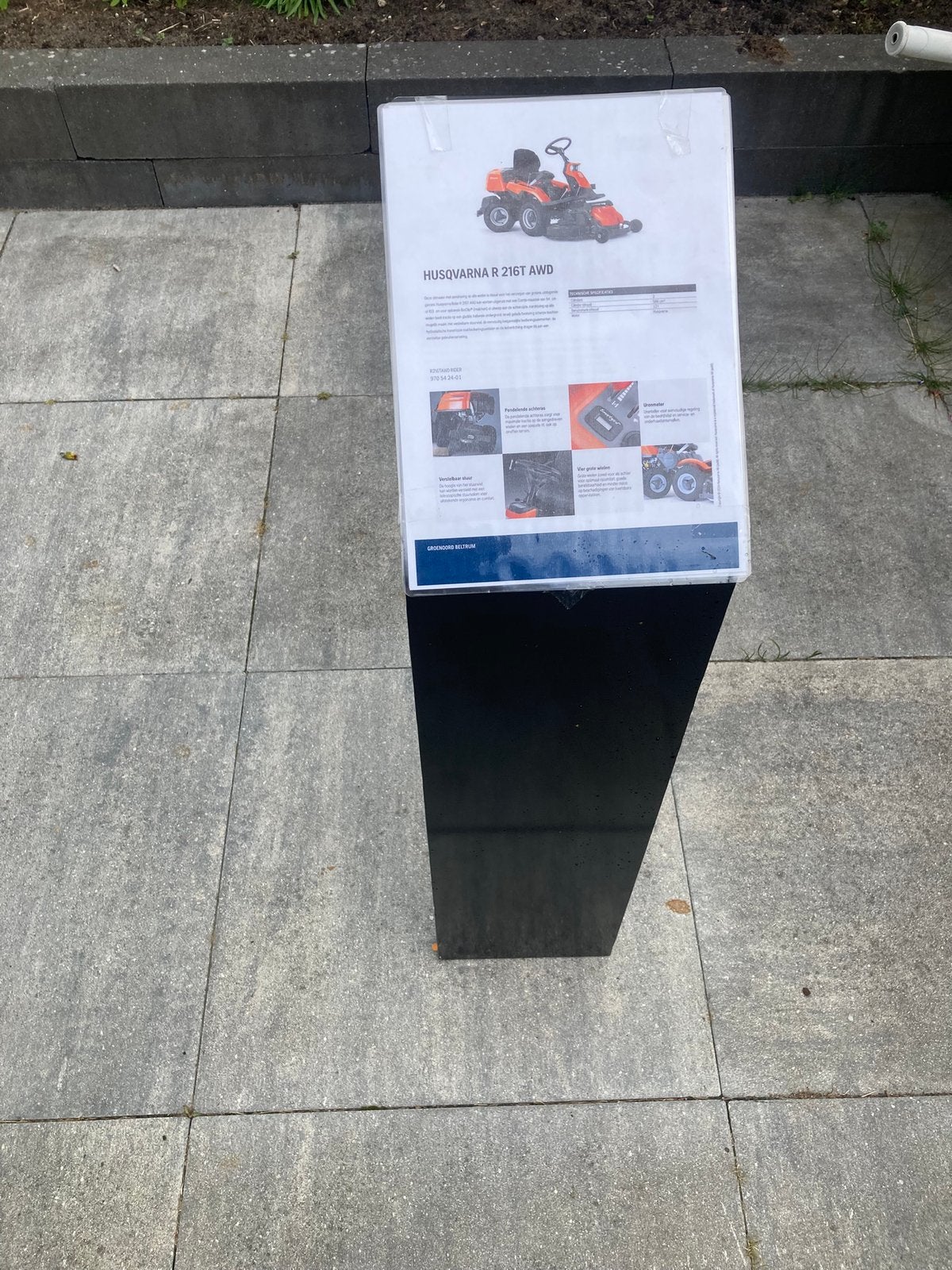 Display reclame bord, Ophalen, Zo goed als nieuw