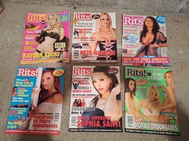 6 x Rits magazines jaren 2000, Boeken, Tijdschriften en Kranten, Verzenden, Gelezen, Overige typen