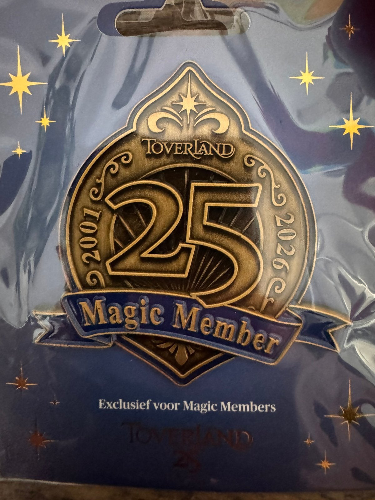 25 jaar Toverland pin, Ophalen of Verzenden, Nieuw, Overige onderwerpen, Speldje of Pin