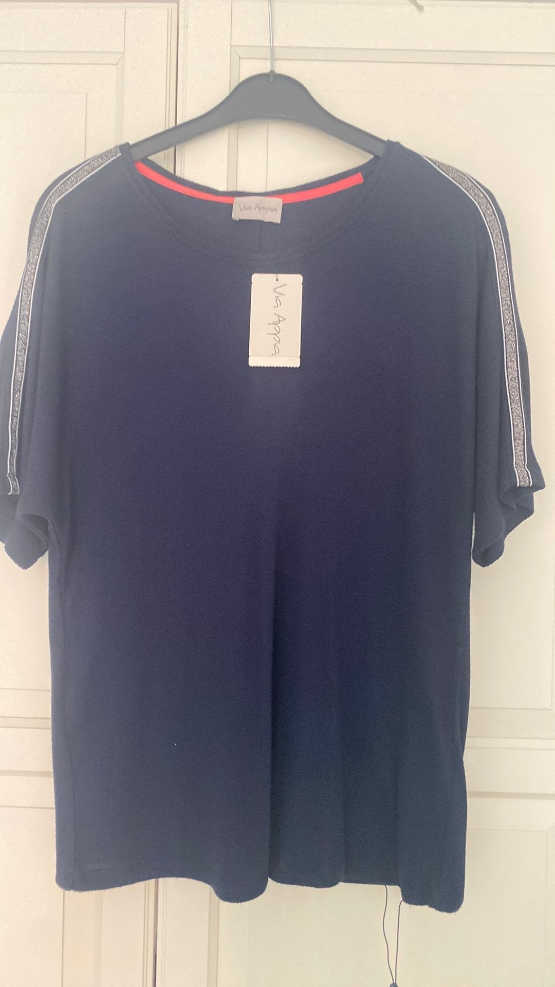 Via Appia nieuw stretch shirt 45, Verzenden, Nieuw, Maat 46/48 (XL) of groter, Korte mouw