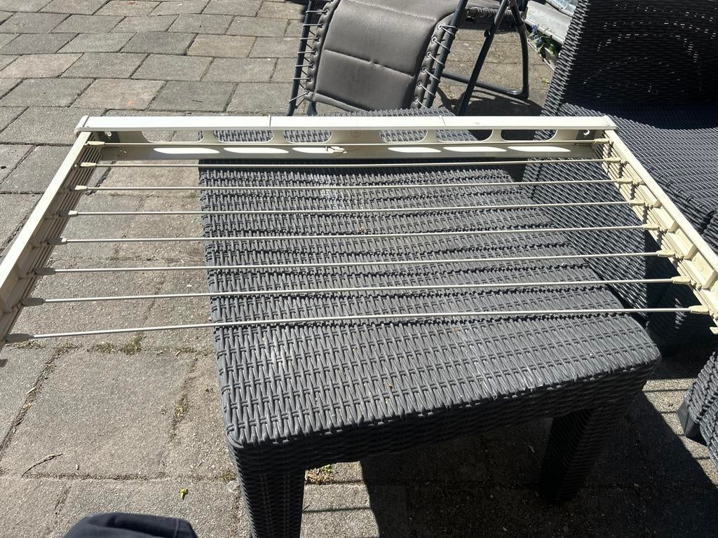 Leifheit uitschuifbaar wasrek voor aan de wand - 102 cm, Ophalen, Gebruikt, Wasrek
