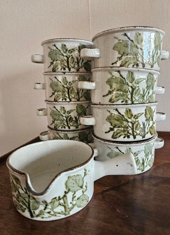 Wedgwood Stonehenge 'Green Leaves' sauskom, Vintage, Nieuw, Ophalen of Verzenden, Kom(men)