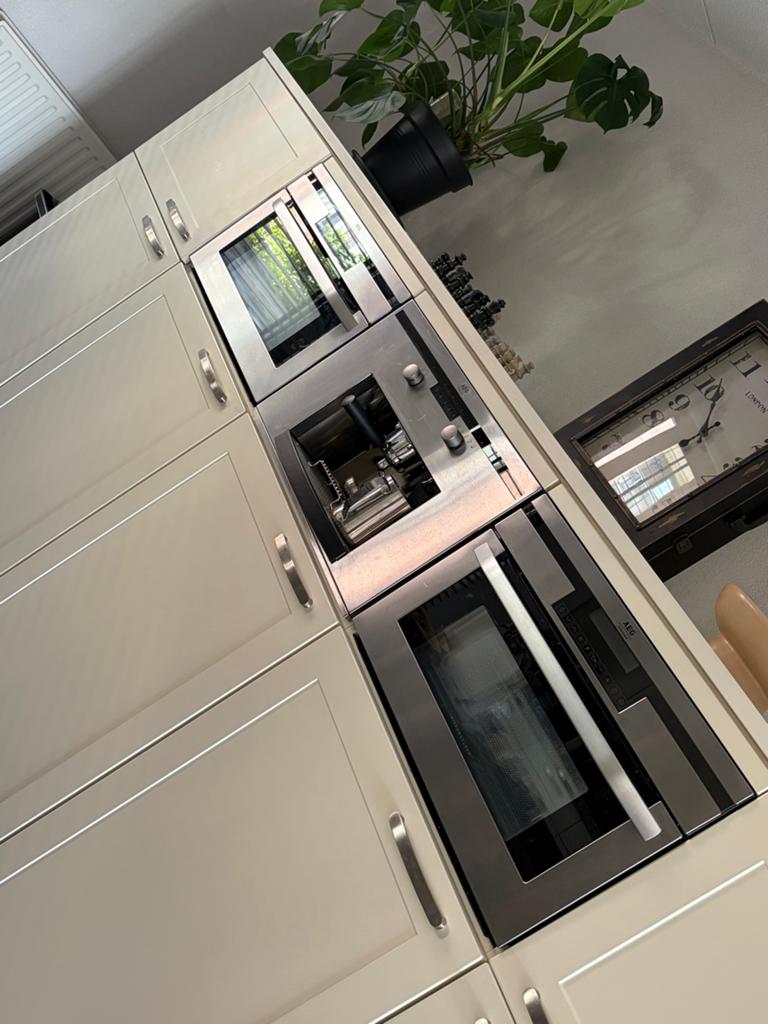 AEG Inbouw Combimagnetron, Oven en Koffiezetapparaat, Witgoed en Apparatuur, Magnetrons, Combimagnetron, Gebruikt, 60 cm of meer