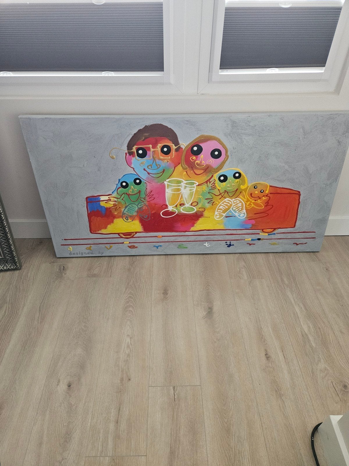 Schilderij 140x70 cm - Kleurrijk en Modern, Antiek en Kunst, Kunst | Schilderijen | Modern, Ophalen