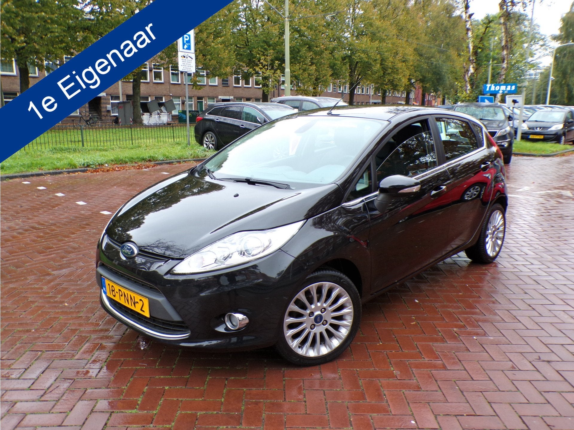 Ford Fiesta 1.25 Titanium 1e eigenaar geheel Ford dealer ond, Auto's, Voorwielaandrijving, 1242 cc, 82 pk, Zwart